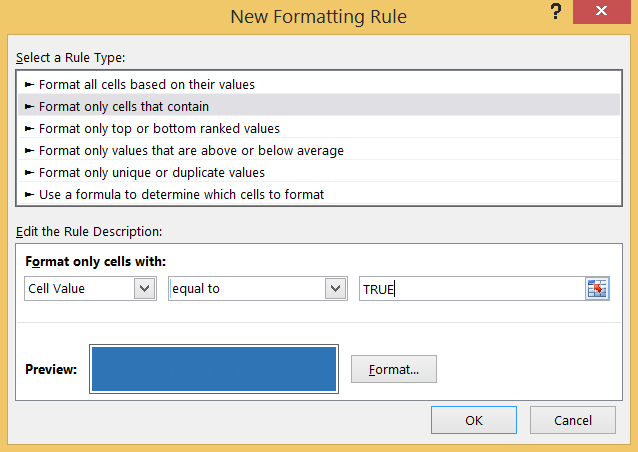 New Formatting Rule